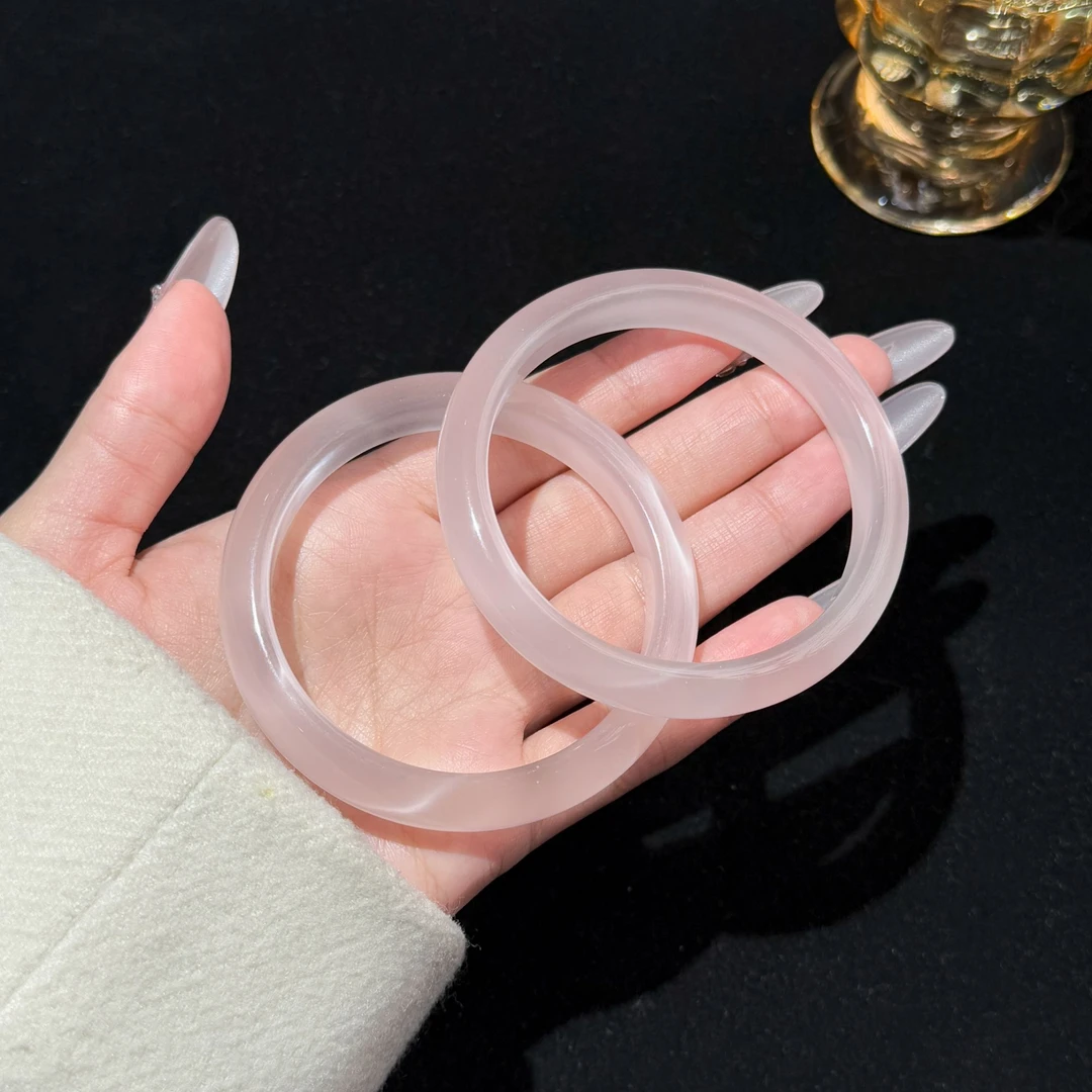 手镯 冰冰粉（藕粉）手镯简约时尚显白百搭手镯  59