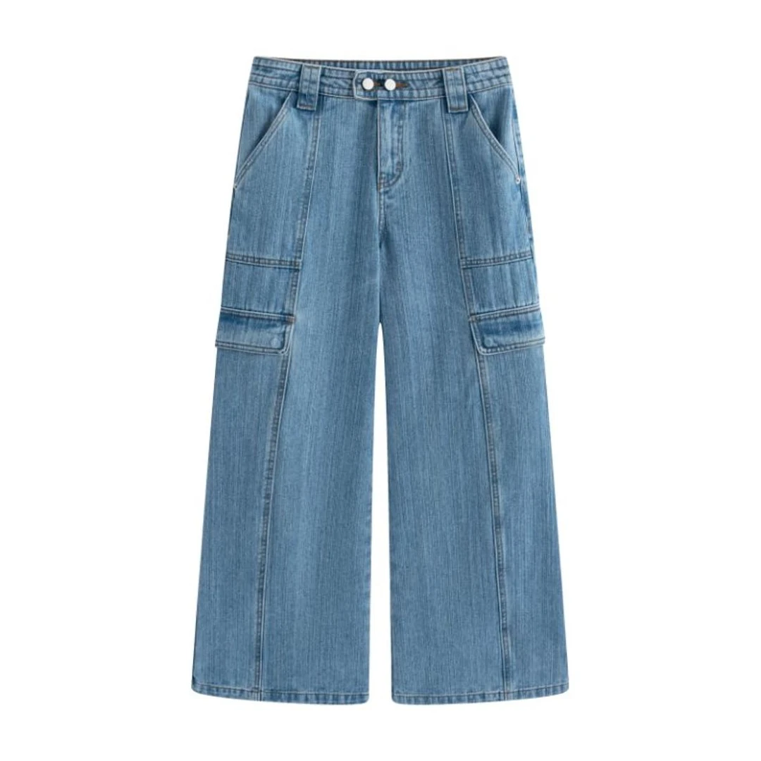 【井上青】JINGSHANG设计师品牌设计师工装牛仔裤77337