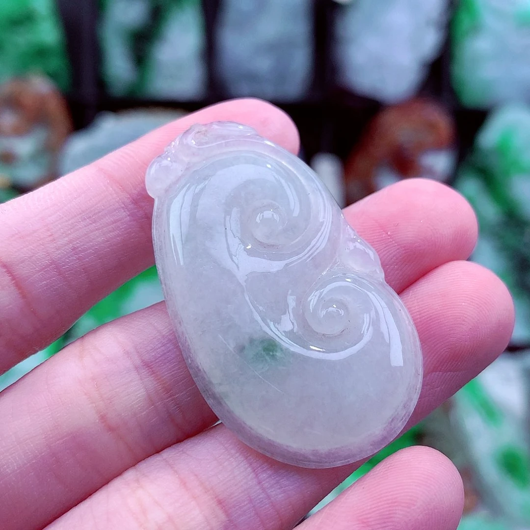 翡翠未镶嵌颈饰天然