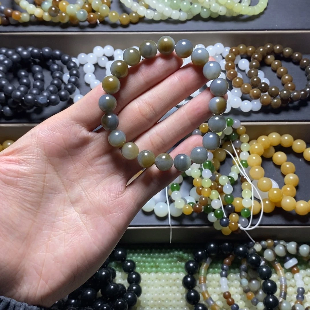 和田玉未镶嵌手链