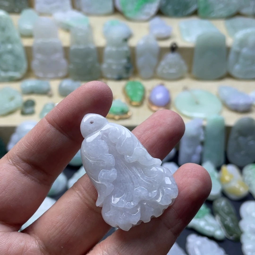 翡翠未镶嵌颈饰纯天然翡翠