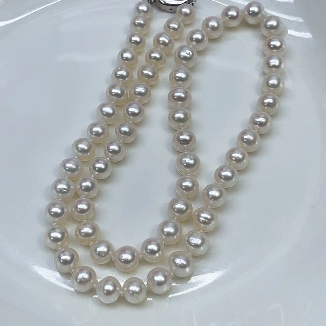 J***i银S925镶嵌淡水珍珠颈饰