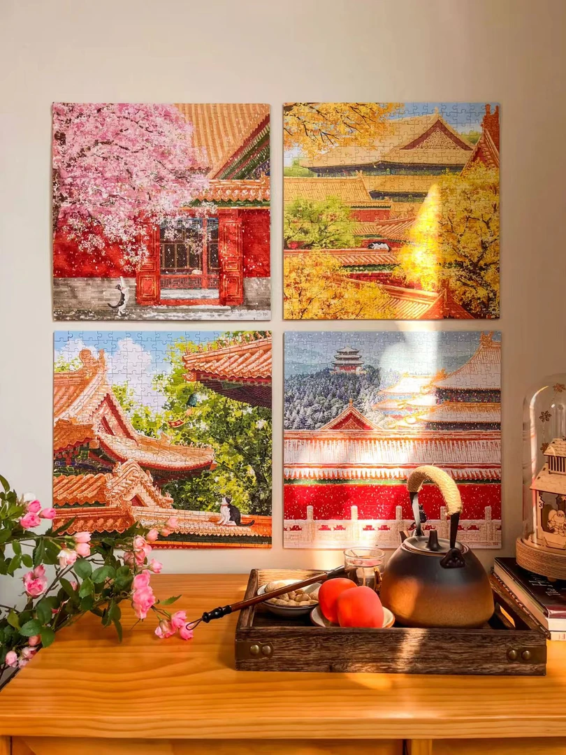 （拼图500片补贴）四季（合集）拼图1000/500片卡通动漫精美加厚礼盒