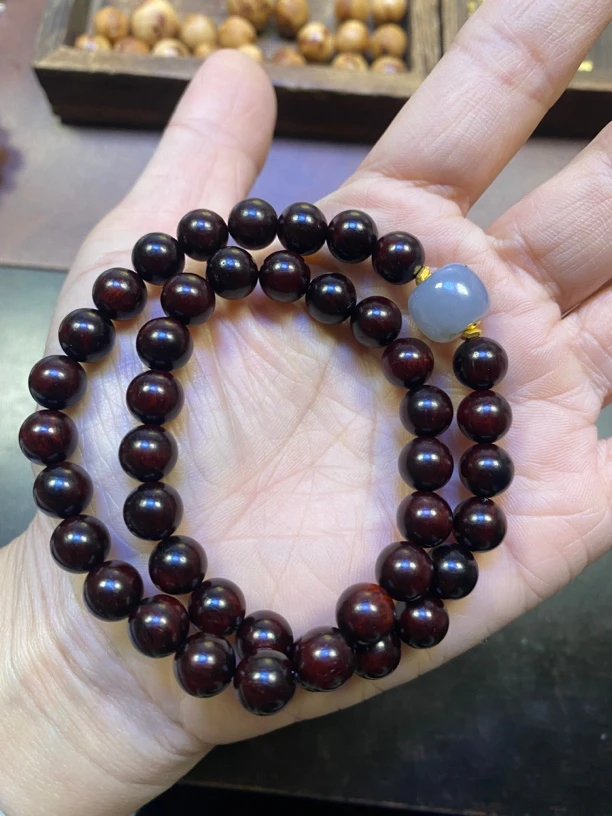 小叶紫檀0.8泥料双圈福利款