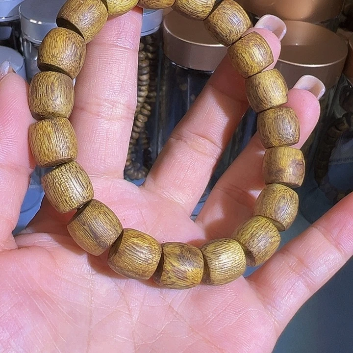 沉香沉香碎屑九九沉鼓珠单圈白棋1.110