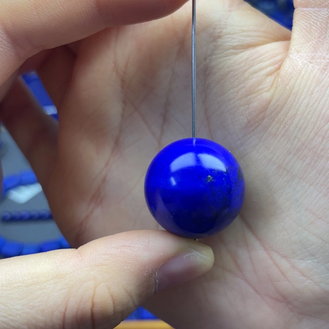 青金石未镶嵌单珠21+