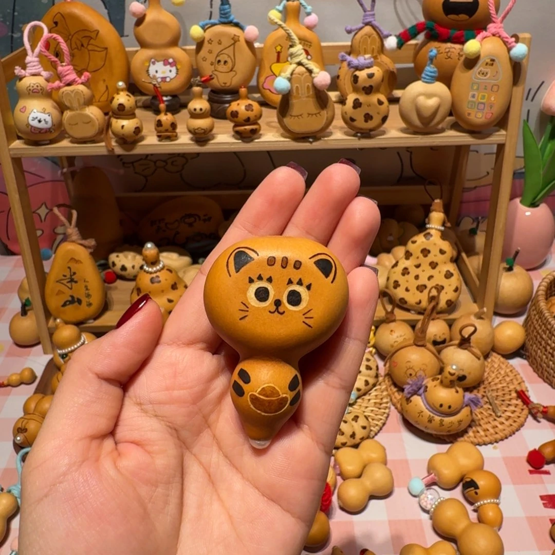 藤烙画元宝小猫 厚皮