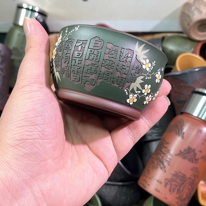 茶杯紫砂全手工紫砂主人杯