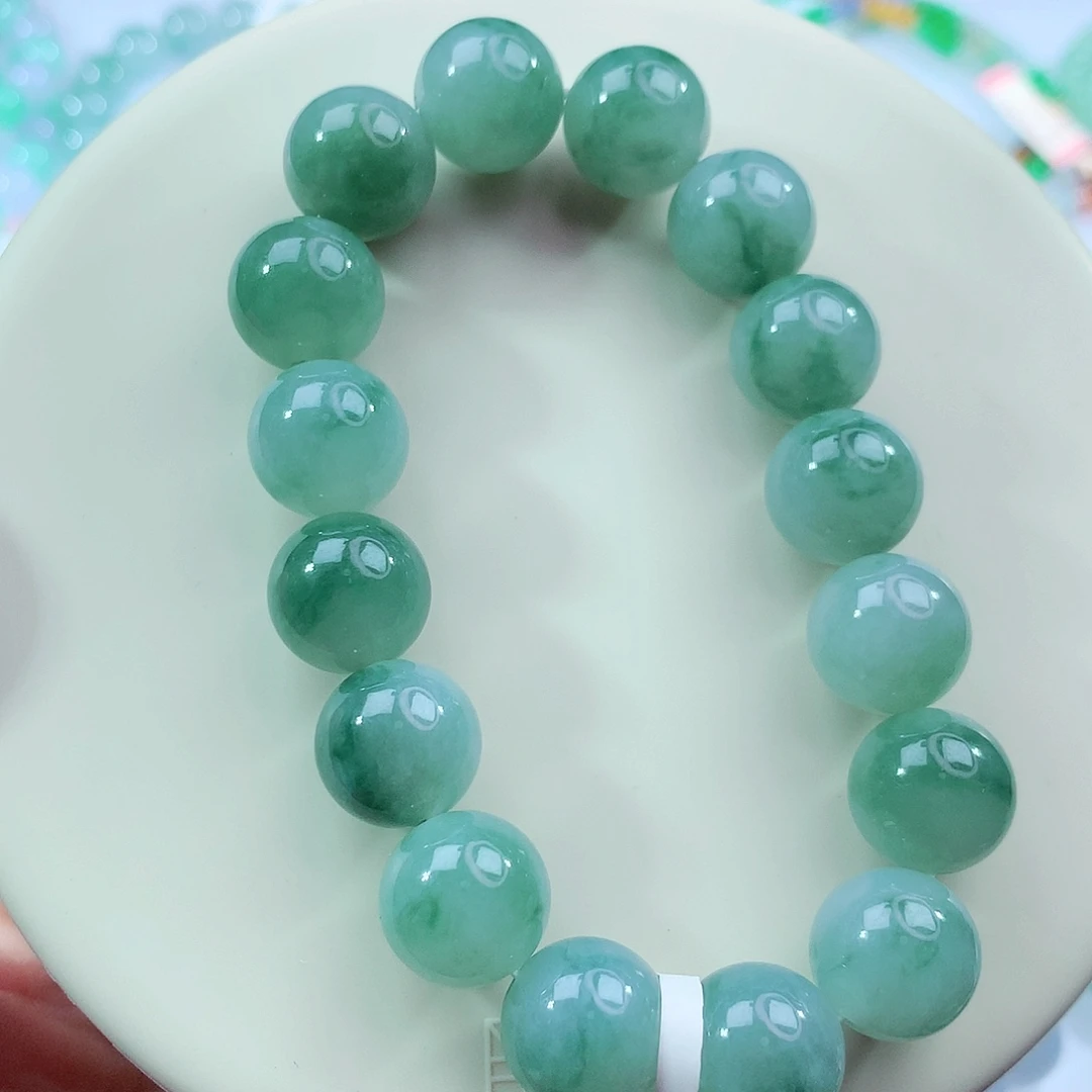 翡翠未镶嵌手链卡12.6