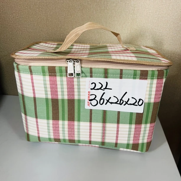 22升【双拉链带钢圈】绛绿色（带盖）家用卡通收纳筐