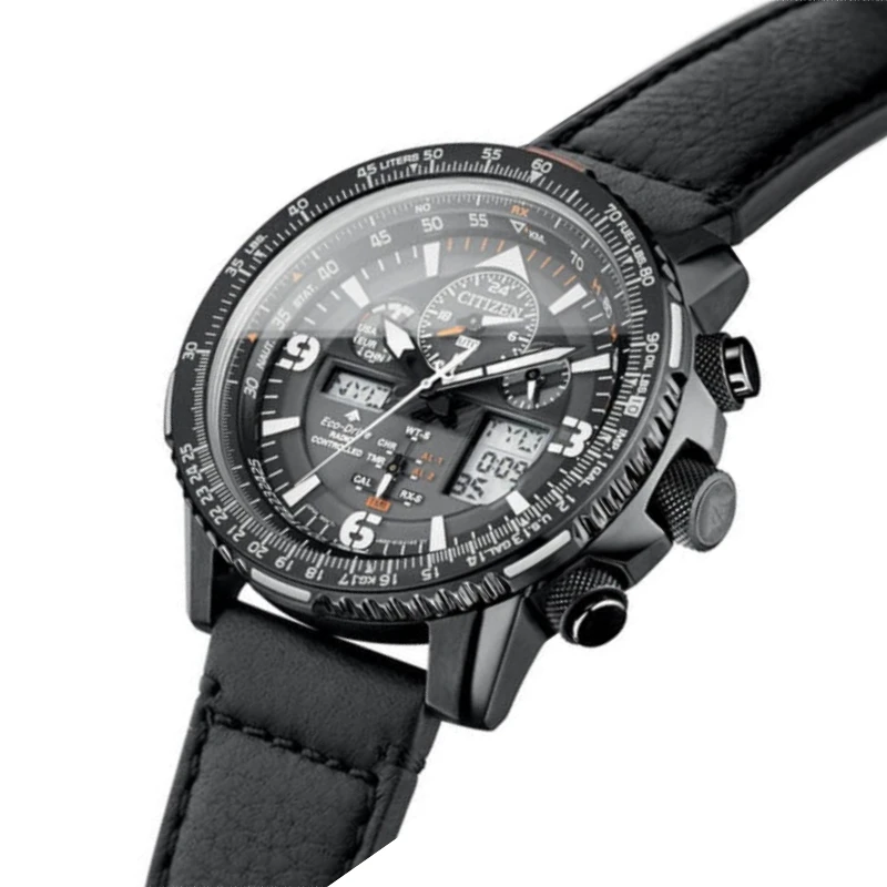 (香港直邮)黑天使光动能电波 JY8075-51E/8085-14H