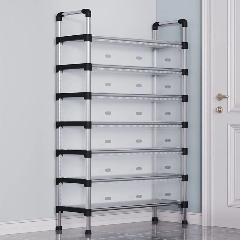 出租房用简易鞋柜多层家用入户门口收纳置物架宿舍楼道防尘鞋架子