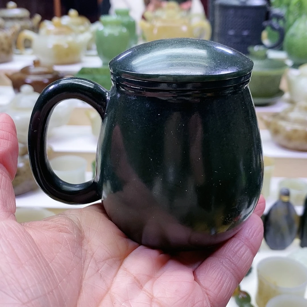 和田玉茶杯未镶嵌
