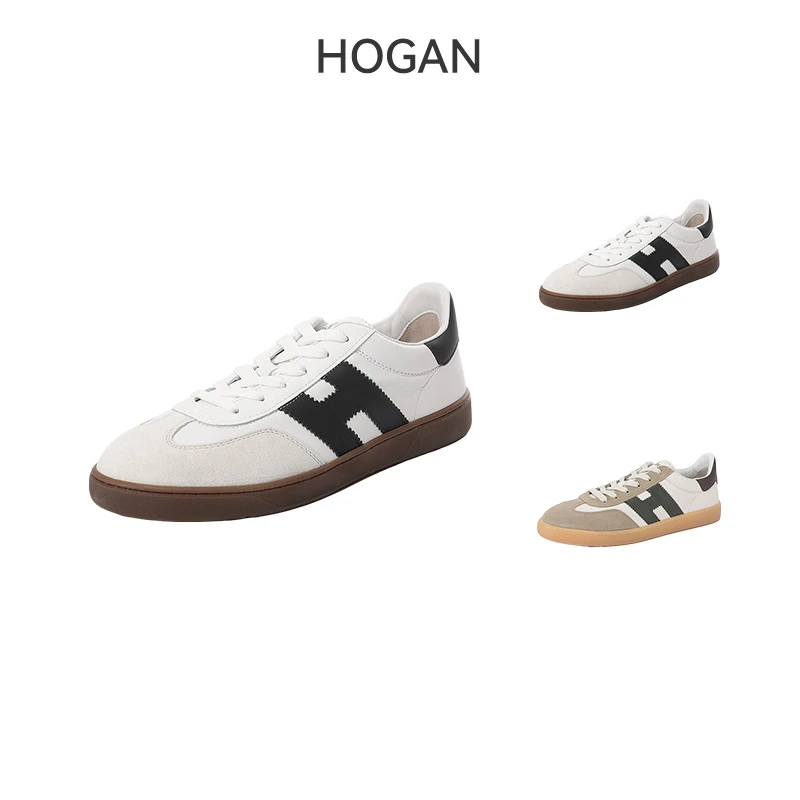 未使用 HOGAN 男士H6470德训鞋系带运动鞋HXM6470FB60QDA