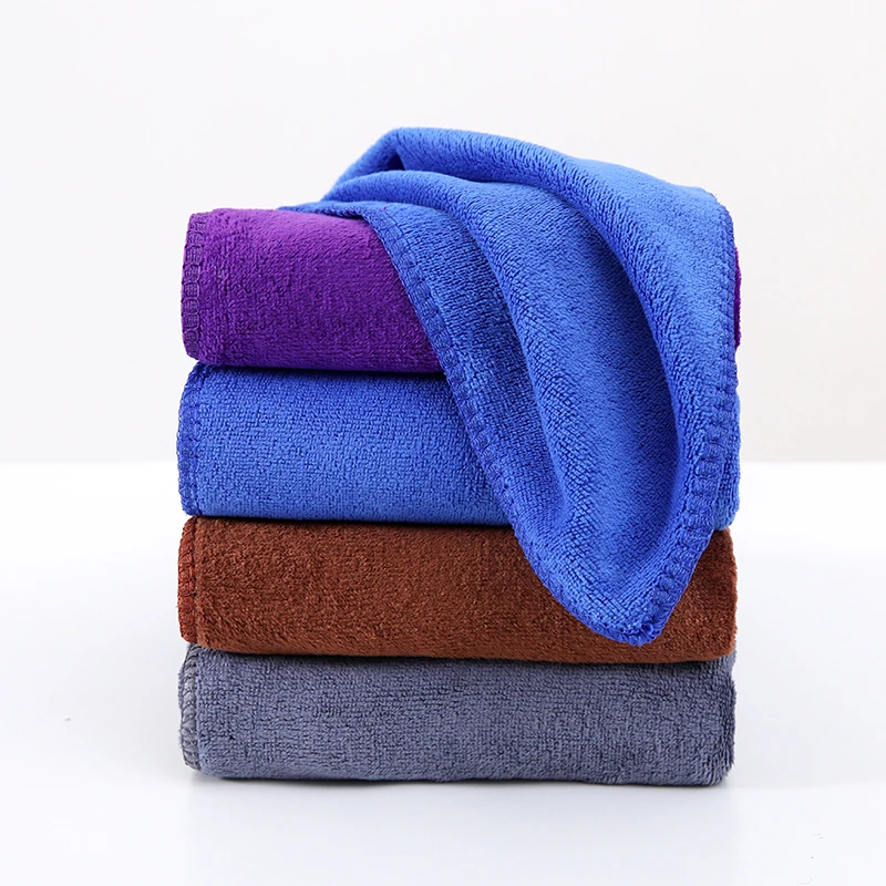 素色方巾超细纤维清洁抹布保洁小毛巾柔软吸水速干纯色擦车内饰巾