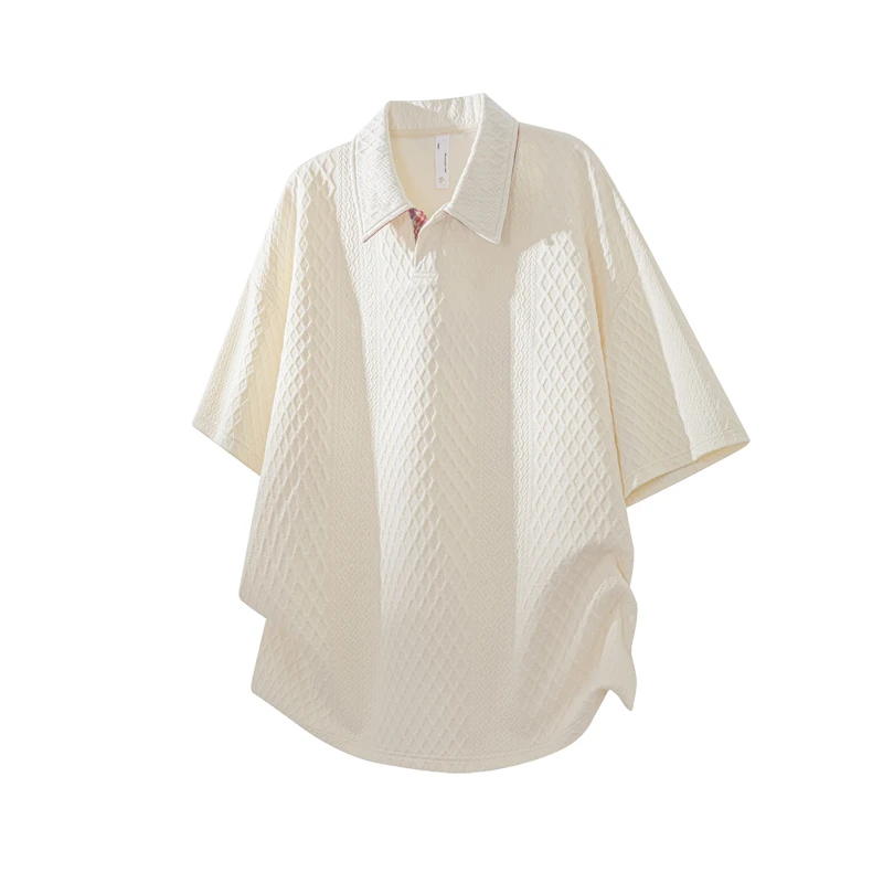 稻草人夏季男士肌里感百搭美式潮流透气宽松休闲短袖翻领polo衫