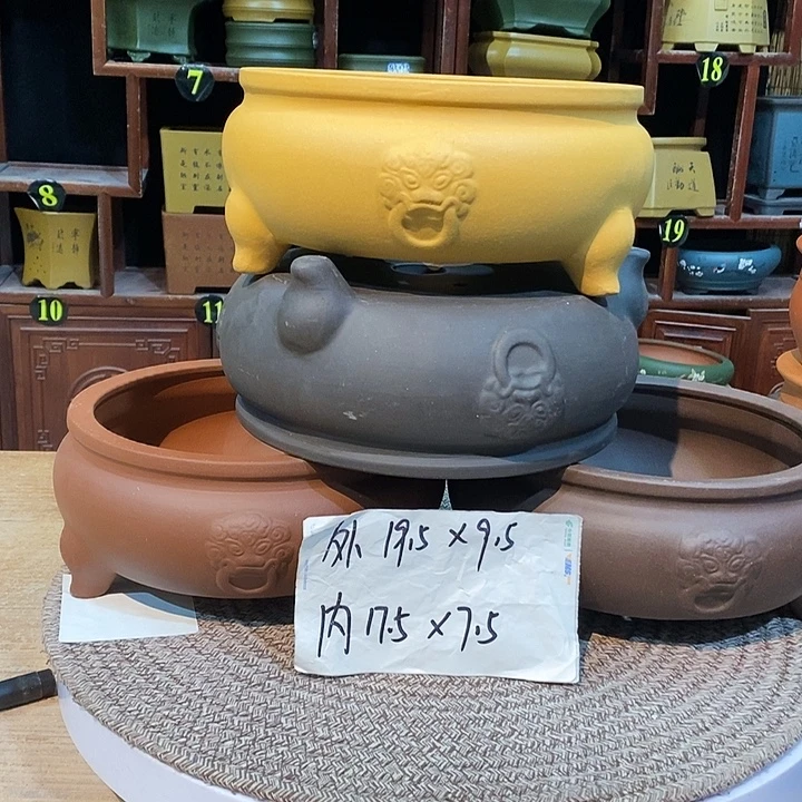 紫砂花盆紫砂，花盆