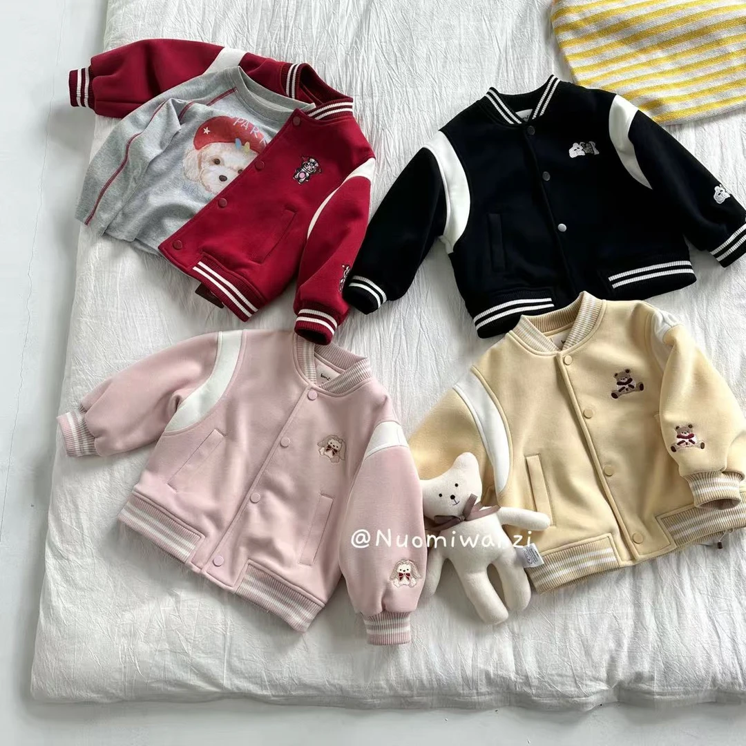 丸子十【芝士奶盖】儿童韩系百搭卡通贴布外套（秋款）WZJ-25659