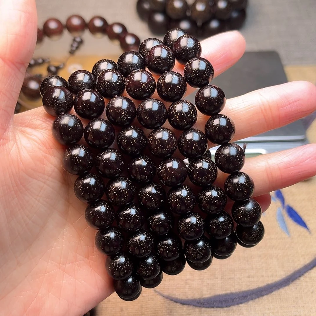 檀香紫檀（小叶紫檀）1.0 108满星玻璃底