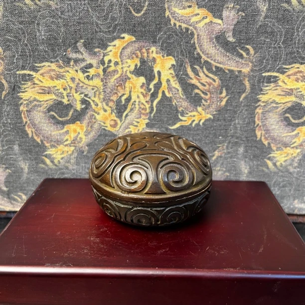 【闪购链接】铜胭脂盒摆件