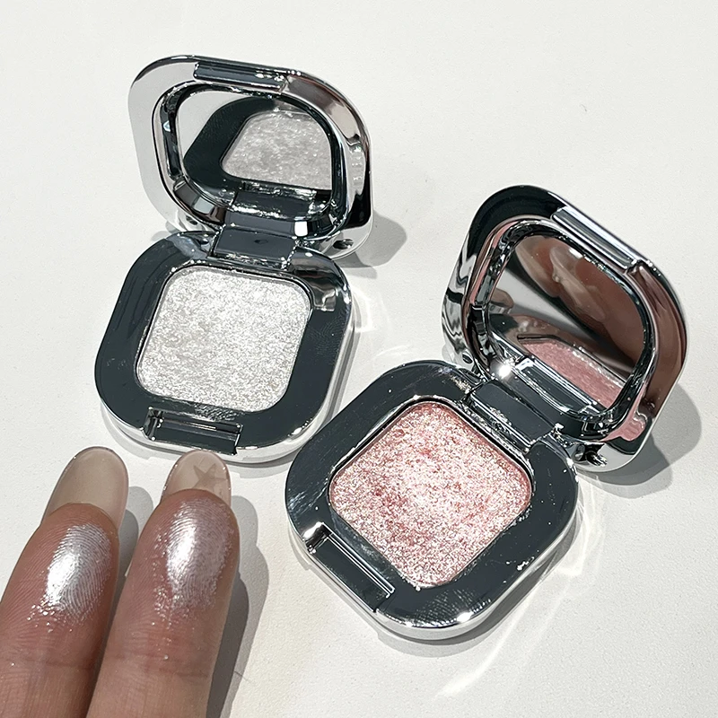 清透碎钻眼影爆闪珠光闪粉高光提亮卧蚕亮片细闪白色粉色无底色