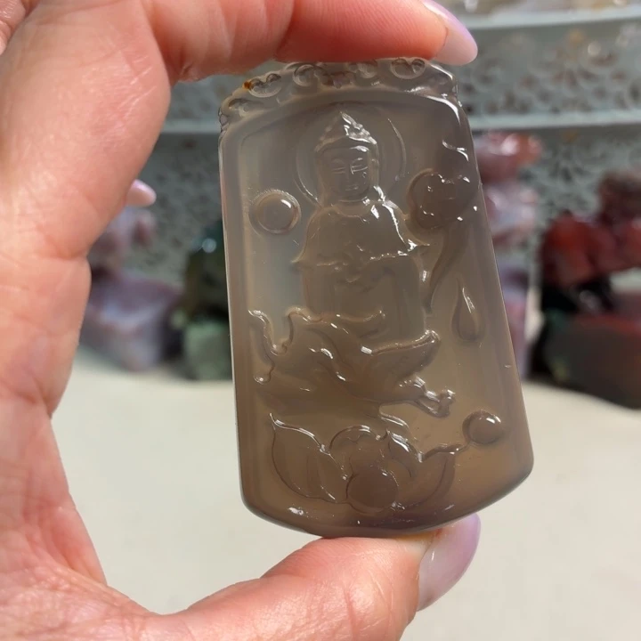 玛瑙/玉髓未镶嵌吊坠(不含链)