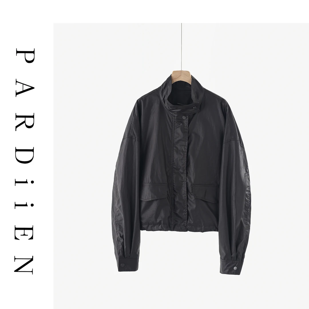 【北总严选】帕迪恩蜡纸短款立领风衣夹克外套WTX6380