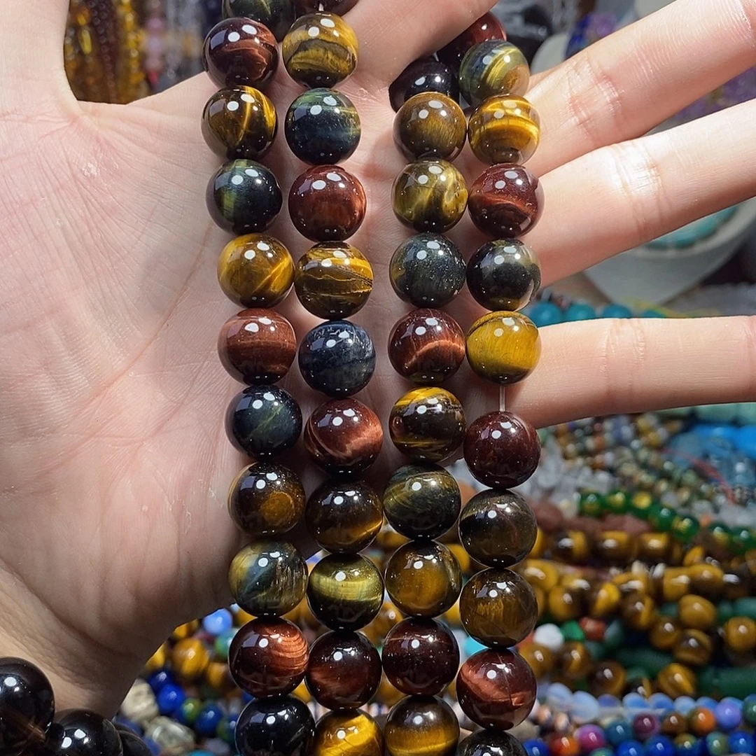 石英质玉未镶嵌,彩虎眼14mm,