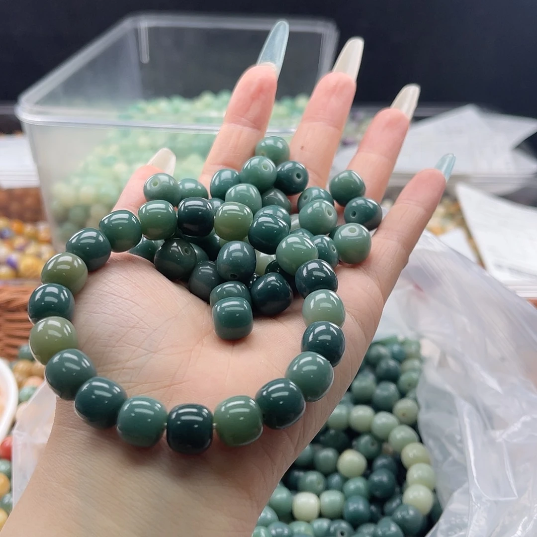 白玉菩提吊坠k11mm/108颗绿