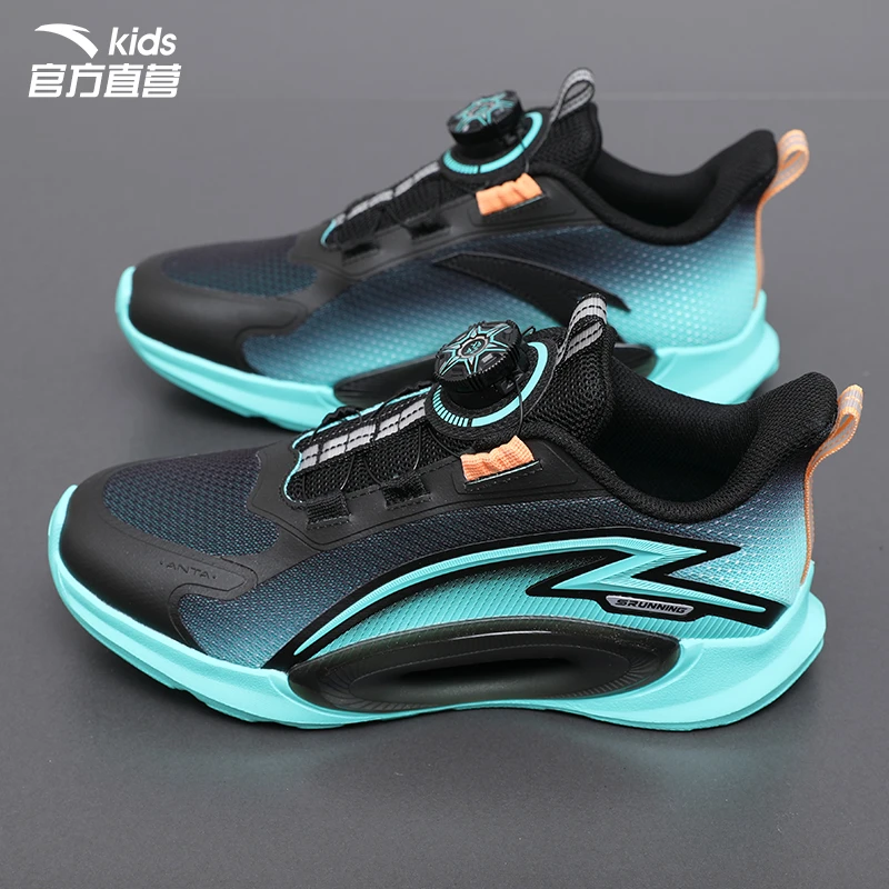 安踏男童大童乘风跑步鞋夏季网面透气中鞋子小学生儿童减震运动鞋