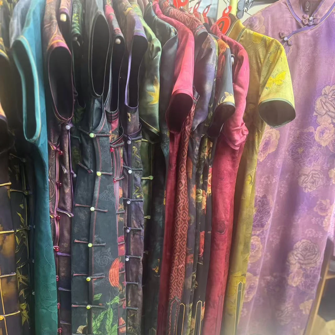 【旗袍合集】桑蚕丝春秋优雅复古气质中式旗袍