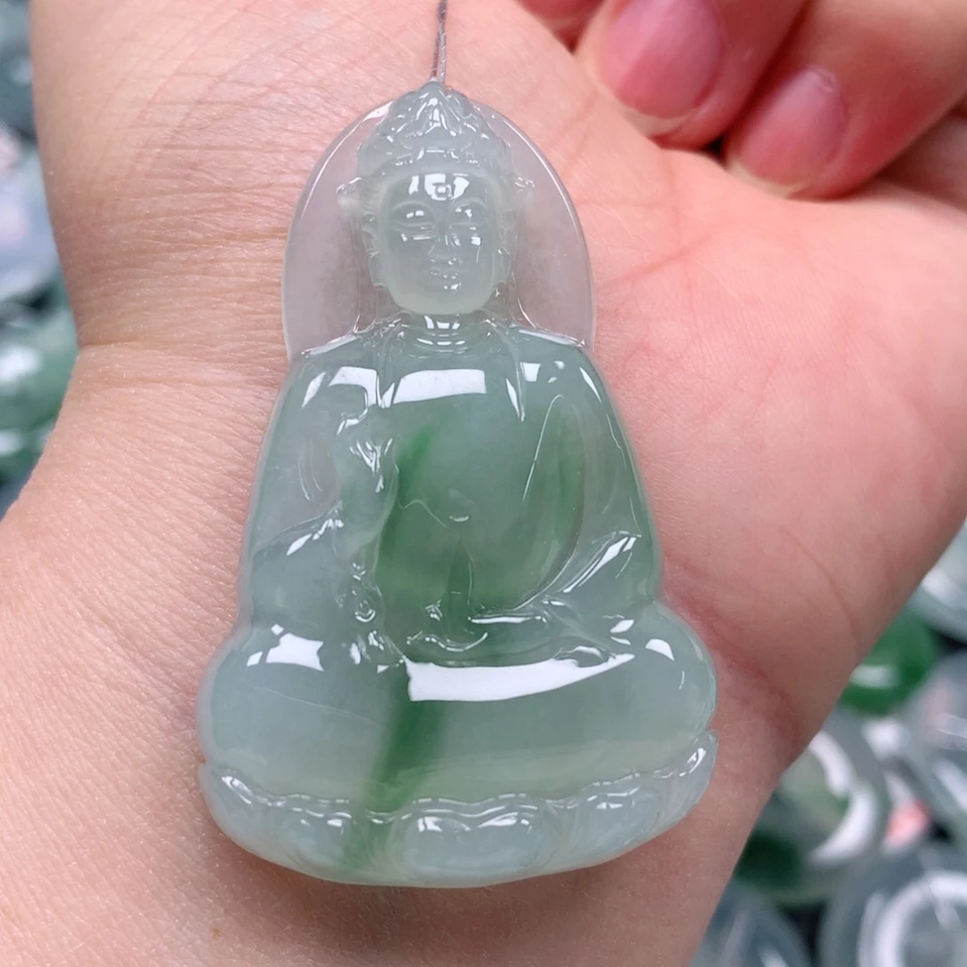 颈饰未镶嵌翡翠天然翡翠