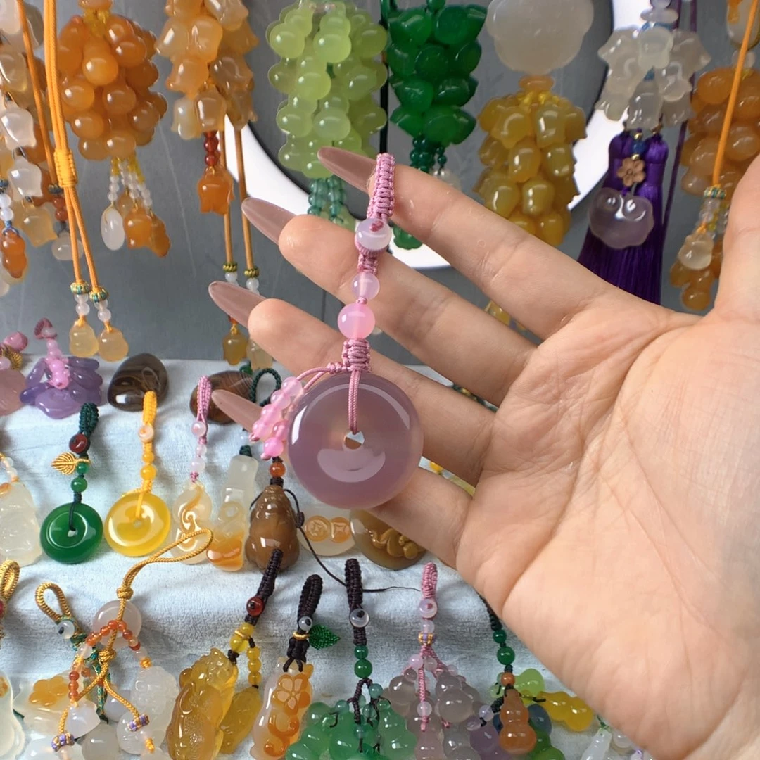 玛瑙/玉髓吊坠(不含链)未镶嵌