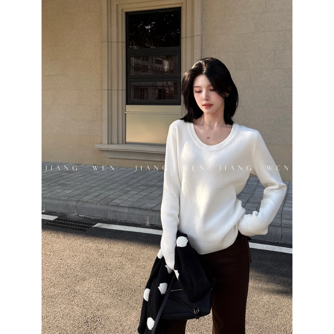 【绒绒打底】百搭加绒加厚软糯亲肤显瘦针织打底衫