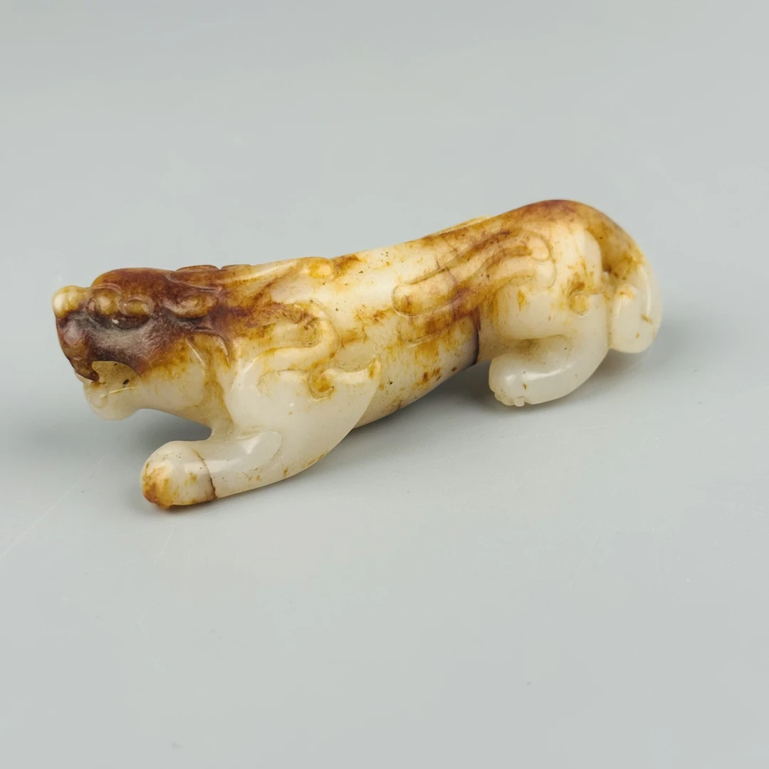 清晚期玉红沁瑞兽【古董拍卖】PY25CB0121027