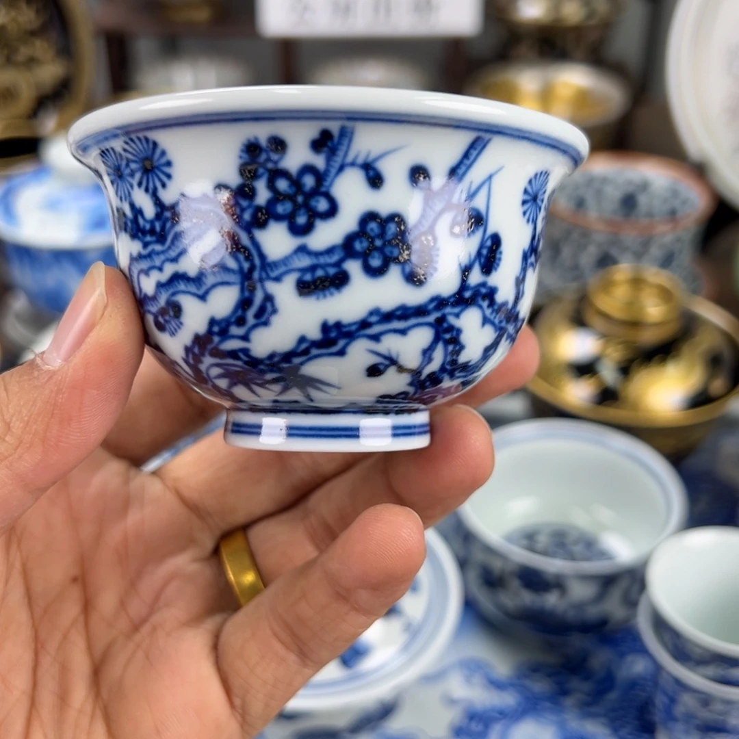 灝***n瓷片景德镇手工手绘陶瓷