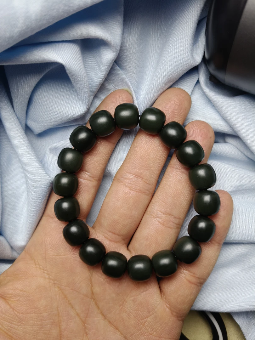 12mm天然沙枣青老型手串多样性发货拍一发一