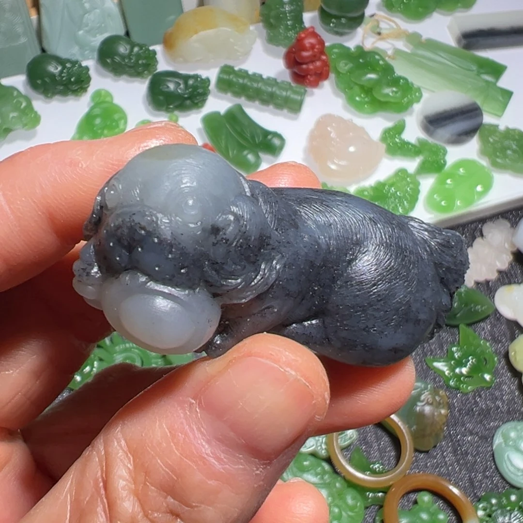 和田玉未镶嵌吊坠(不含链)