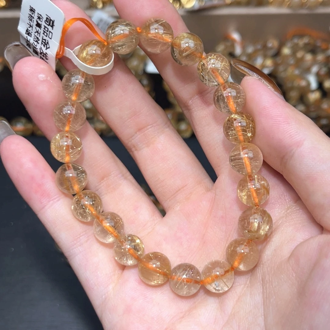发晶未镶嵌手链卡9金发晶