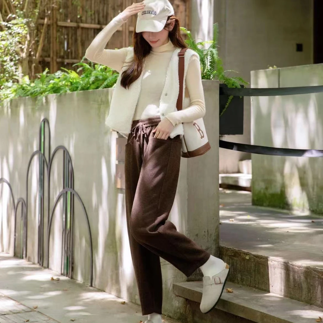 【倩倩专属】2024秋冬新款女裤百搭显瘦直筒阔腿长裤2186#