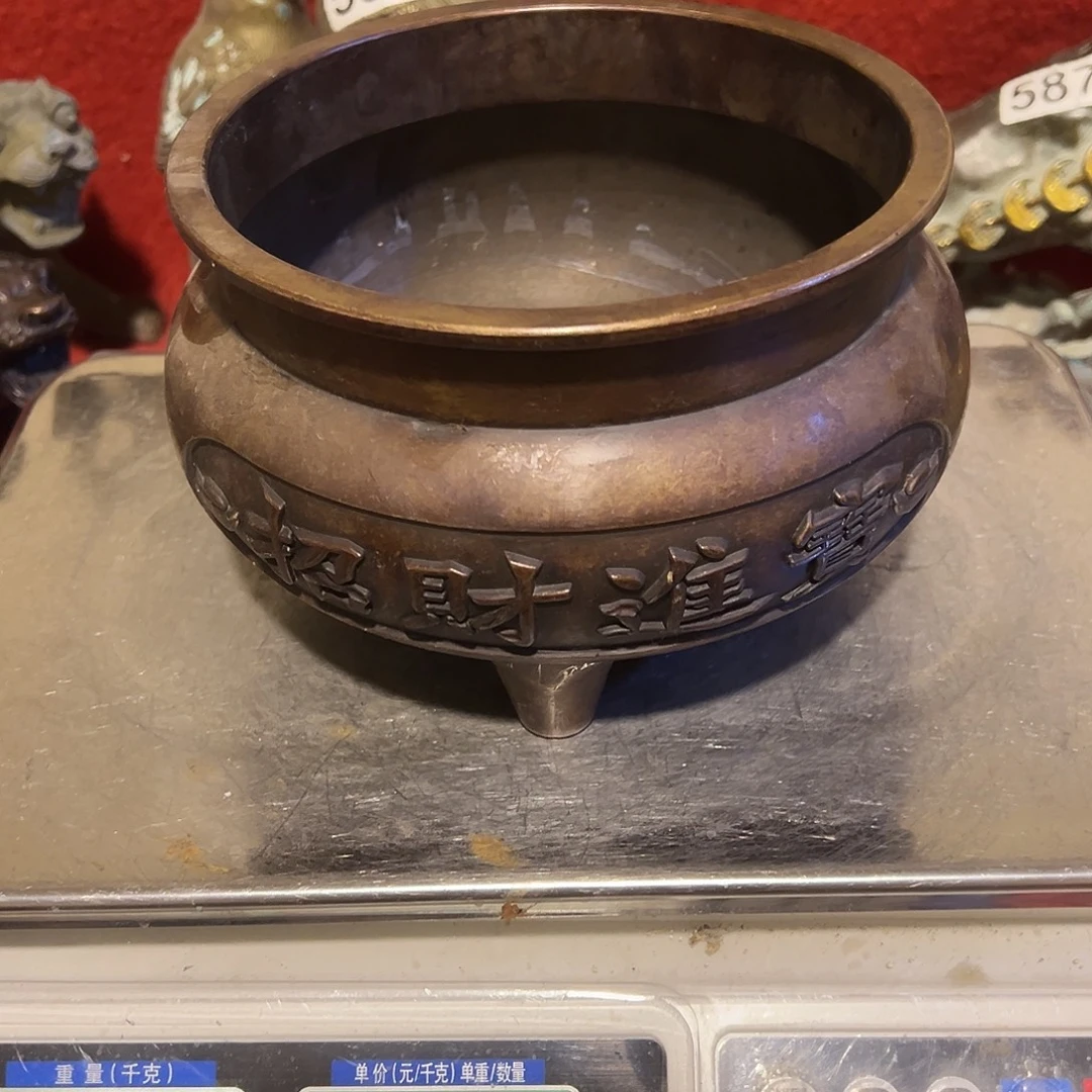 黄铜摆件，文房摆件