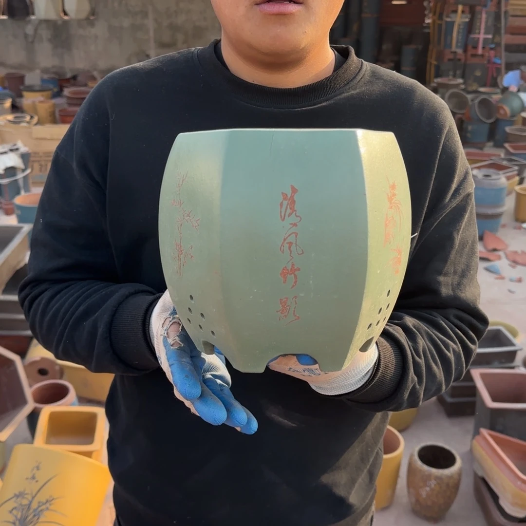 紫砂花盆瑕疵和瑕疵