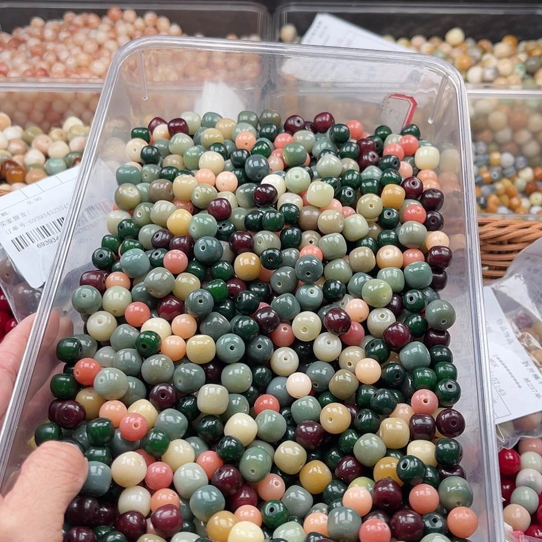 白玉菩提吊坠Z/10-12mm/200+60颗混珠