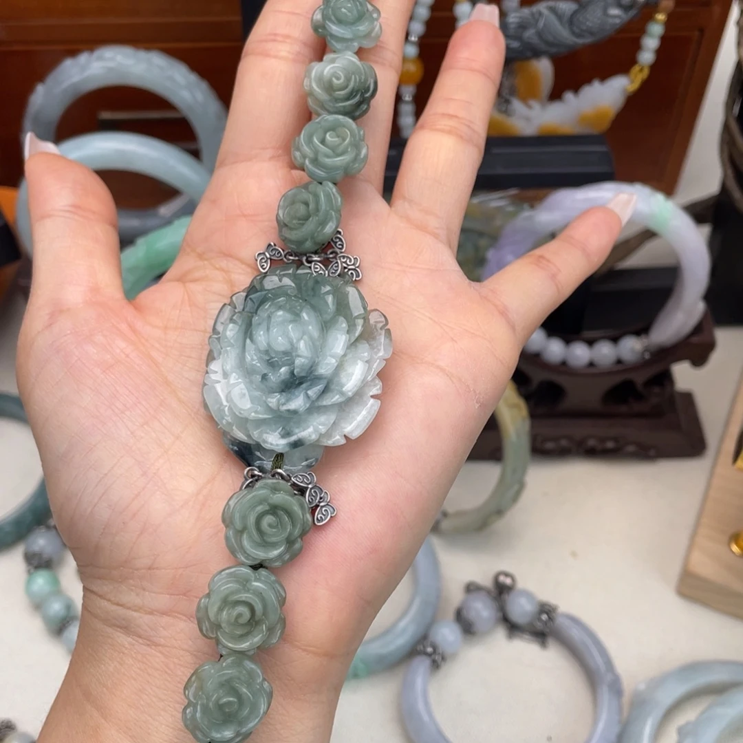 翡翠未镶嵌手链手链
