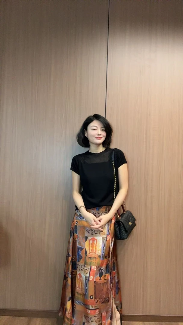 TANTAN 显瘦百搭休闲气质弹力修身T恤680