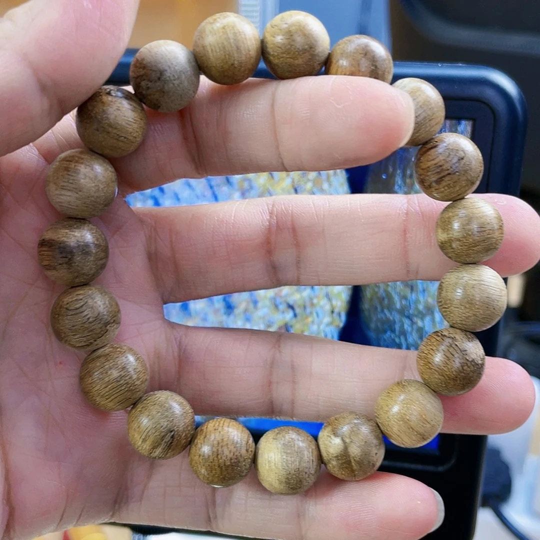 沉香碎屑沉香菩萨棋圆珠单圈1.1/8克+多样性发一