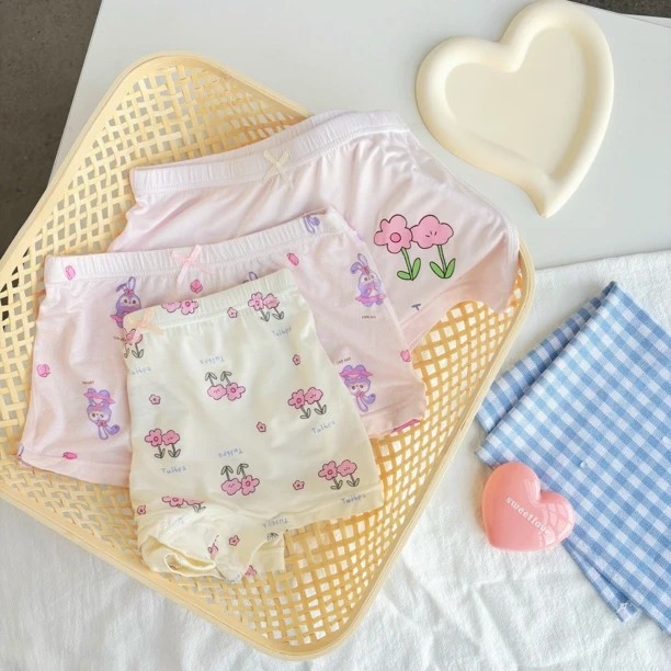 吸湿排汗抗菌抑菌儿童卡通吸汗薄款内裤平角裤夏季四角宝宝卡通风