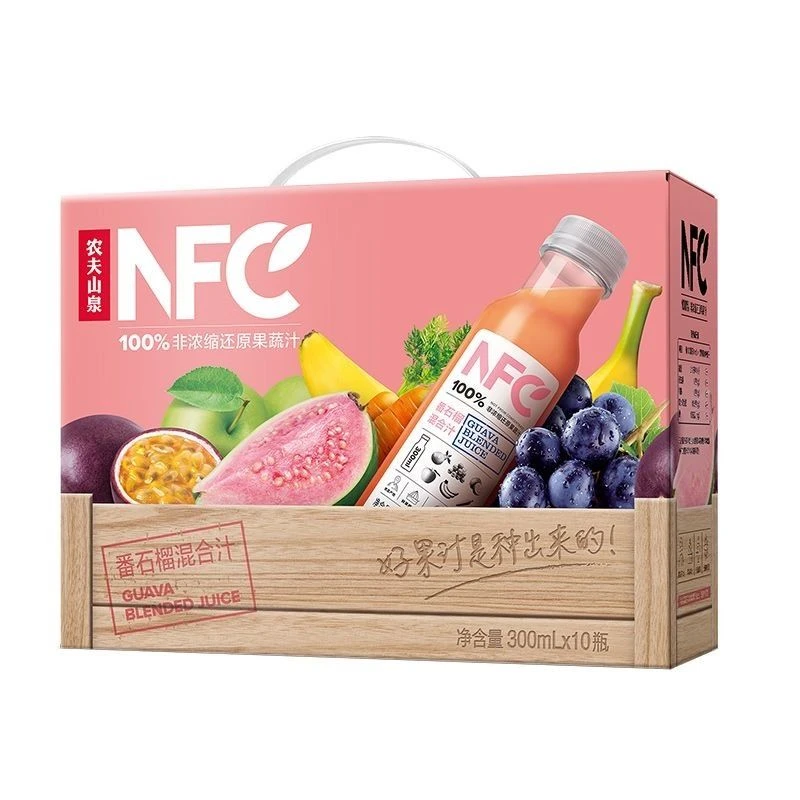 农夫山泉 NFC100番石榴混合汁 300ml*10瓶/箱