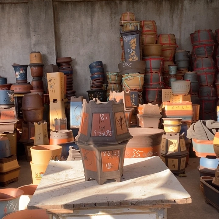 紫砂花盆紫砂花盆