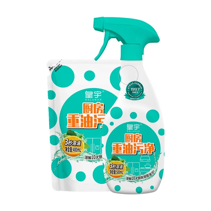 皇宇厨房重油污净促销装(500ml+400ml)